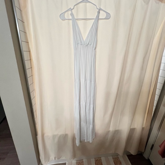 White linen long dress. Size XS. - Picture 2 of 3